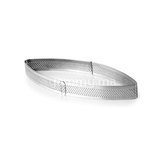 Cadre à Tartelette Ovale Perforé 12 x 5 x H 2 cm en Inox - Lacor
